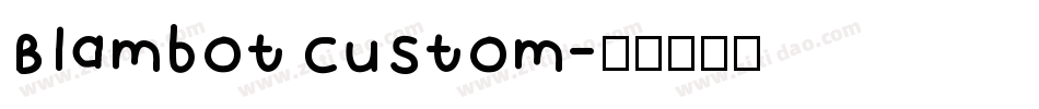 Blambot Custom字体转换